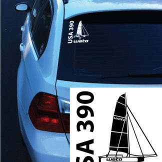 WETA Line Drawing Decal
